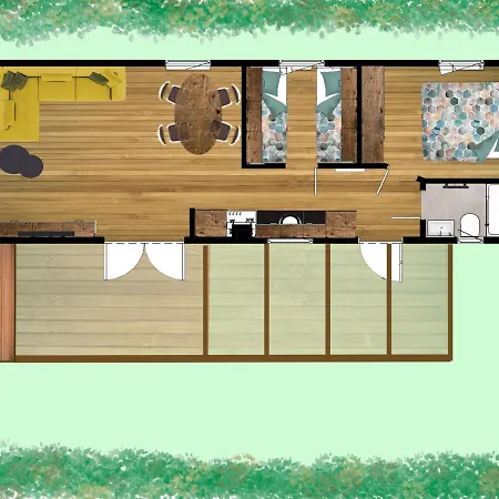 Polderhuisje 1 - Heerlijk Chalet Dichtbij Strand En Duin - 2 Slaapkamers - Midicamping Van Der Burgh - Rockanje