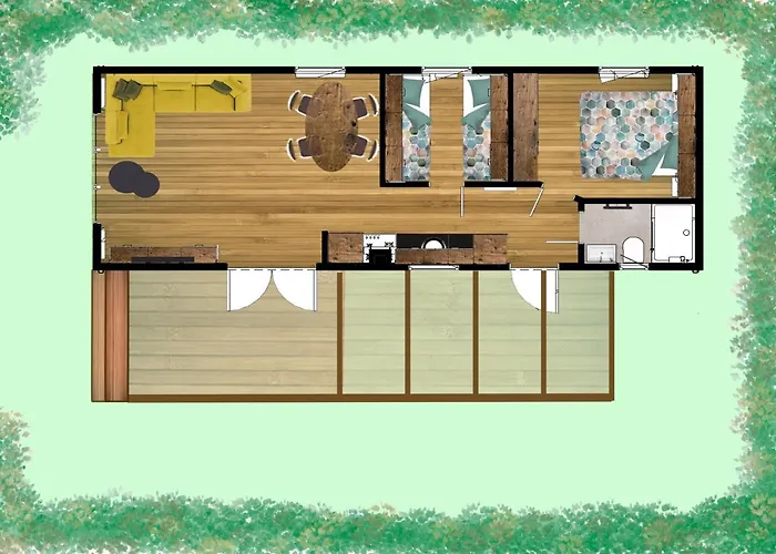 Polderhuisje 1 - Heerlijk Chalet Dichtbij Strand En Duin - 2 Slaapkamers - Midicamping Van Der Burgh - Rockanje